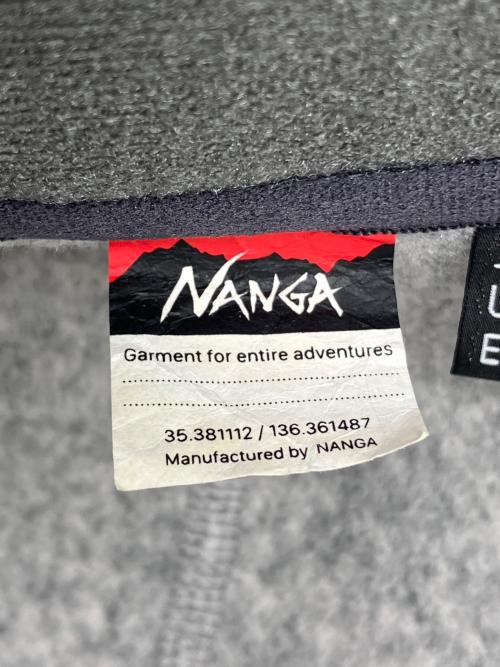 NANGA（ナンガ）NANGA (ナンガ) ポーラテックフリースジップブルゾン グレー サイズ:Sの古着・服飾アイテム