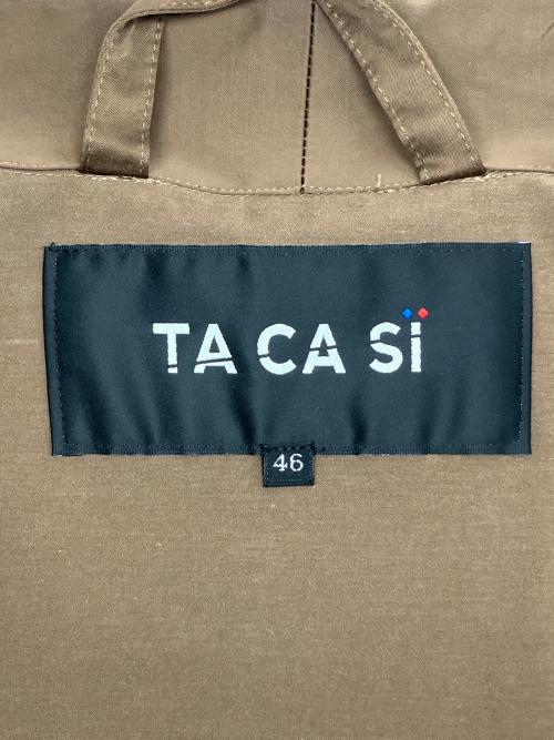 TACASI（タキャシ）TACASI (タキャシ) トレンチコート ブラウン サイズ:46の古着・服飾アイテム