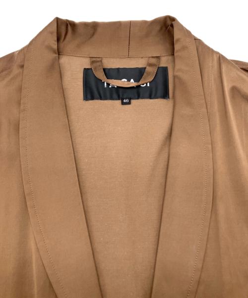 TACASI（タキャシ）TACASI (タキャシ) トレンチコート ブラウン サイズ:46の古着・服飾アイテム