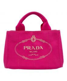 PRADA（プラダ）の古着「ハンドバッグ カナパ」｜ピンク