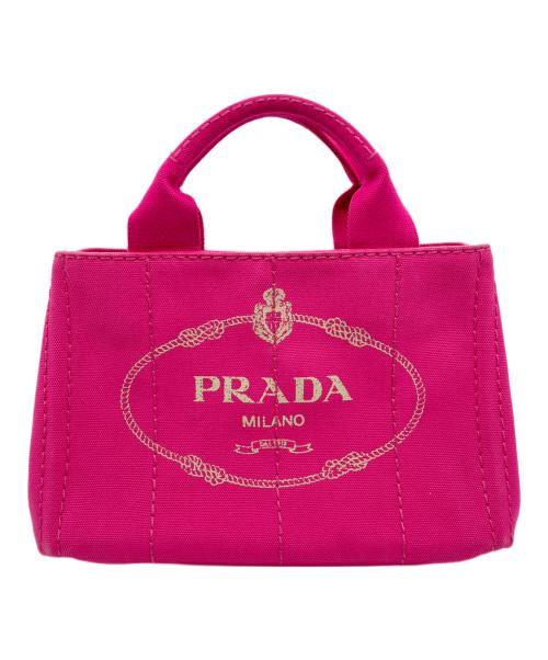 PRADA（プラダ）PRADA (プラダ) ハンドバッグ カナパ ピンクの古着・服飾アイテム