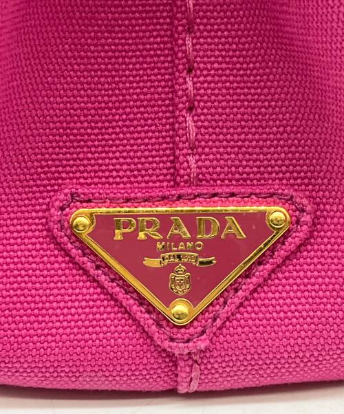 PRADA（プラダ）PRADA (プラダ) ハンドバッグ カナパ ピンクの古着・服飾アイテム