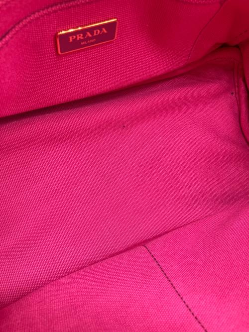 PRADA（プラダ）PRADA (プラダ) ハンドバッグ カナパ ピンクの古着・服飾アイテム