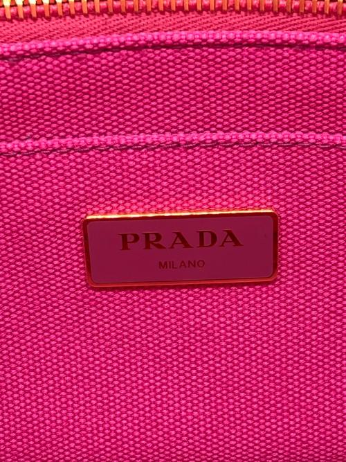 PRADA（プラダ）PRADA (プラダ) ハンドバッグ カナパ ピンクの古着・服飾アイテム