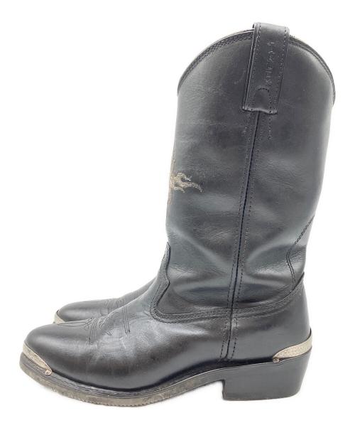 HARLEY-DAVIDSON（ハーレーダビッドソン）HARLEY-DAVIDSON (ハーレーダビッドソン) ウェスタンブーツ ブラック サイズ: EUR42 1/2の古着・服飾アイテム