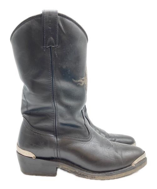 HARLEY-DAVIDSON（ハーレーダビッドソン）HARLEY-DAVIDSON (ハーレーダビッドソン) ウェスタンブーツ ブラック サイズ: EUR42 1/2の古着・服飾アイテム