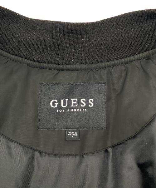 GUESS（ゲス）GUESS (ゲス) 中綿ジャケット ブラック サイズ:Lの古着・服飾アイテム
