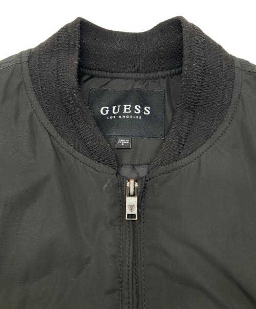 GUESS（ゲス）GUESS (ゲス) 中綿ジャケット ブラック サイズ:Lの古着・服飾アイテム