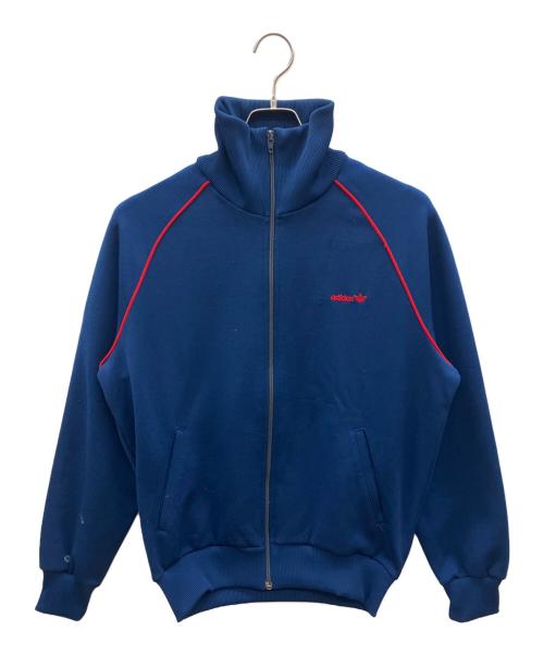 adidas（アディダス）adidas (アディダス) トラックジャケット デサント 西ドイツ製 80s 古着 ネイビー サイズ:Lの古着・服飾アイテム
