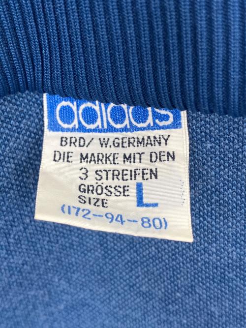 adidas（アディダス）adidas (アディダス) トラックジャケット デサント 西ドイツ製 80s 古着 ネイビー サイズ:Lの古着・服飾アイテム