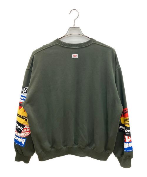 paragraph（パラグラフ）paragraph (パラグラフ) スウェット グリーン サイズ:不明の古着・服飾アイテム
