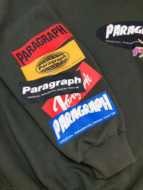 paragraph（パラグラフ）paragraph (パラグラフ) スウェット グリーン サイズ:不明の古着・服飾アイテム
