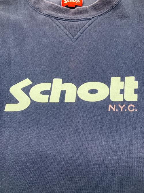 Schott（ショット）Schott (ショット) スウェット　アメカジ ネイビー サイズ:XLの古着・服飾アイテム