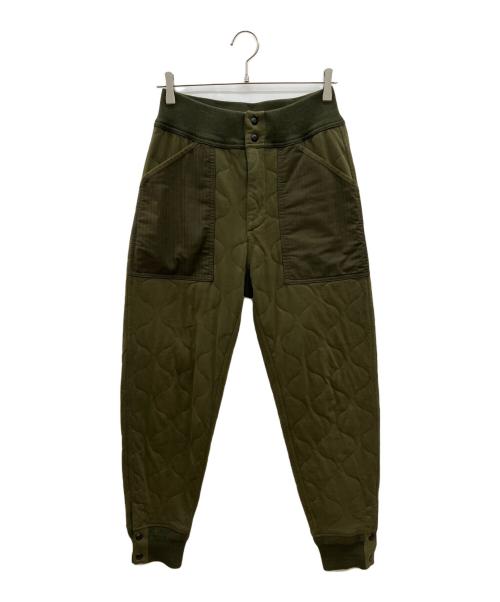 RRL（ダブルアールエル）RRL (ダブルアールエル) キルティングジョガーパンツ　TALON グリーン サイズ:不明の古着・服飾アイテム