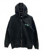 THRASHERスラッシャー）の古着「00sジップパーカー」｜ブラック
