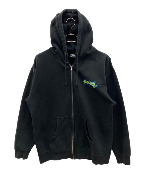 THRASHER（スラッシャー）THRASHER (スラッシャー) 00sジップパーカー ブラック サイズ:Lの古着・服飾アイテム