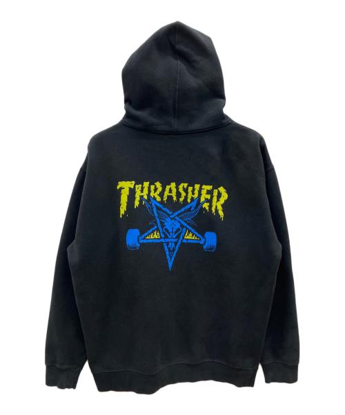 THRASHER（スラッシャー）THRASHER (スラッシャー) 00sジップパーカー ブラック サイズ:Lの古着・服飾アイテム