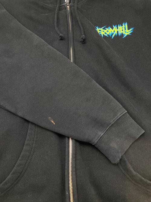 THRASHER（スラッシャー）THRASHER (スラッシャー) 00sジップパーカー ブラック サイズ:Lの古着・服飾アイテム