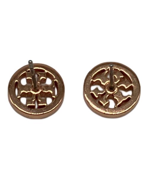 TORY BURCH（トリーバーチ）TORY BURCH (トリーバーチ) ミラー パヴェ スタッド Rose Gold/Crystal　ピアスの古着・服飾アイテム