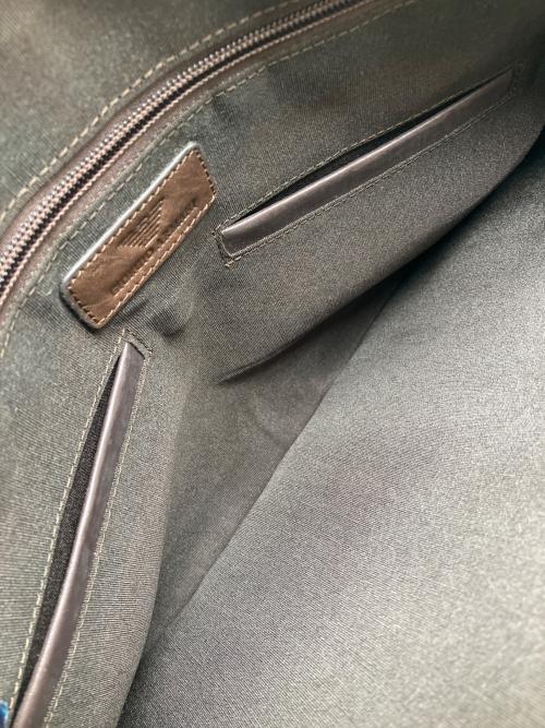 GIORGIO ARMANI（ジョルジオアルマーニ）GIORGIO ARMANI (ジョルジオアルマーニ) 2WAYショルダーバッグ ブラウンの古着・服飾アイテム