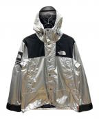THE NORTH FACE×SUPREMEザ ノース フェイス×シュプリーム）の古着「Metallic Mountain Parka　18ss」｜シルバー カラー