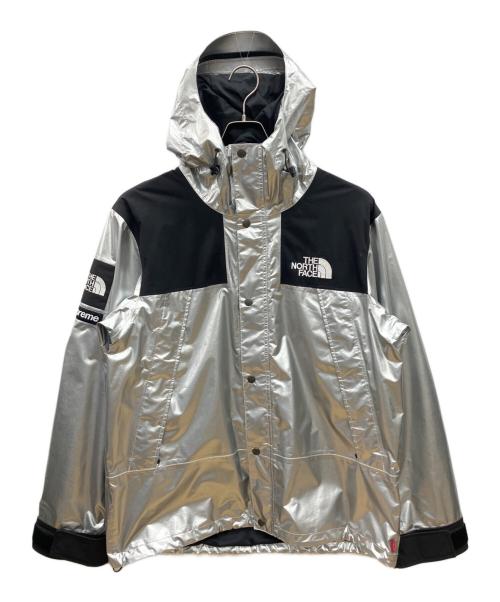 THE NORTH FACE（ザ ノース フェイス）THE NORTH FACE (ザ ノース フェイス) SUPREME (シュプリーム) Metallic Mountain Parka　18ss シルバー カラー サイズ:Lの古着・服飾アイテム