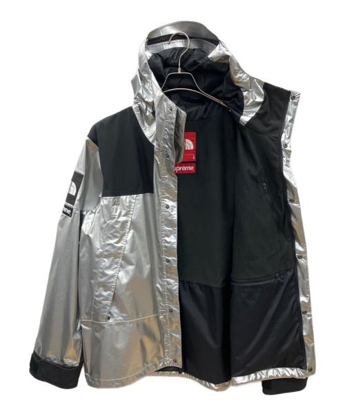 THE NORTH FACE（ザ ノース フェイス）THE NORTH FACE (ザ ノース フェイス) SUPREME (シュプリーム) Metallic Mountain Parka　18ss シルバー カラー サイズ:Lの古着・服飾アイテム