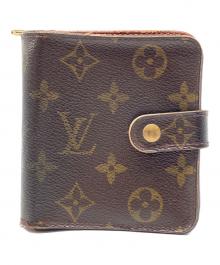 LOUIS VUITTON（ルイ ヴィトン）の古着「2つ折り財布 モノグラム コンパクトジップ」｜ブラウン