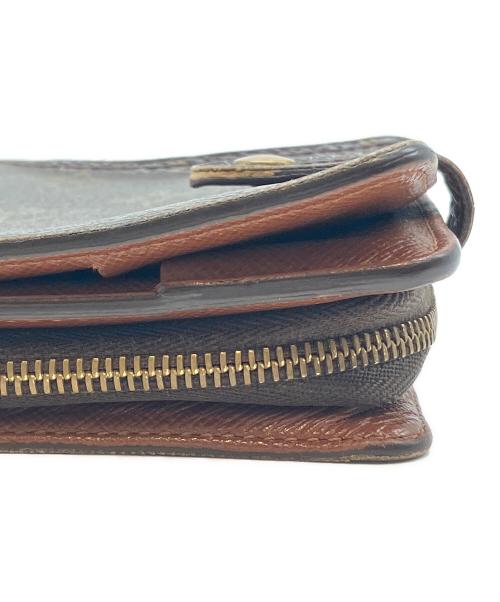 LOUIS VUITTON（ルイ ヴィトン）LOUIS VUITTON (ルイ ヴィトン) 2つ折り財布 モノグラム コンパクトジップ ブラウンの古着・服飾アイテム