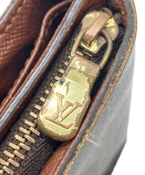 LOUIS VUITTON（ルイ ヴィトン）LOUIS VUITTON (ルイ ヴィトン) 2つ折り財布 モノグラム コンパクトジップ ブラウンの古着・服飾アイテム