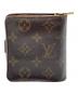 LOUIS VUITTON (ルイ ヴィトン) 2つ折り財布 モノグラム コンパクトジップ ブラウン：18000円
