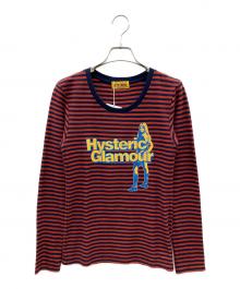 Hysteric Glamour（ヒステリックグラマー）の古着「長袖カットソー　Y2K」｜レッド×ネイビー