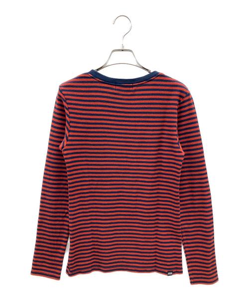 Hysteric Glamour（ヒステリックグラマー）Hysteric Glamour (ヒステリックグラマー) 長袖カットソー　Y2K レッド×ネイビー サイズ:FREEの古着・服飾アイテム