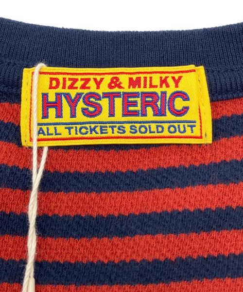 Hysteric Glamour（ヒステリックグラマー）Hysteric Glamour (ヒステリックグラマー) 長袖カットソー　Y2K レッド×ネイビー サイズ:FREEの古着・服飾アイテム