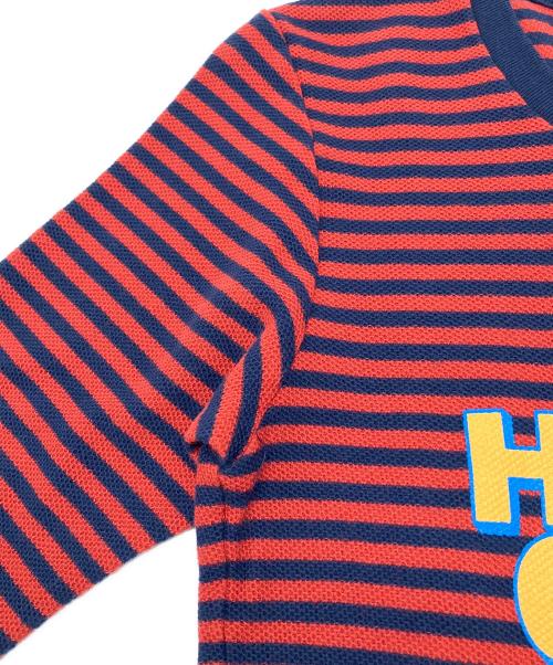 Hysteric Glamour（ヒステリックグラマー）Hysteric Glamour (ヒステリックグラマー) 長袖カットソー　Y2K レッド×ネイビー サイズ:FREEの古着・服飾アイテム