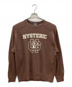 Hysteric Glamourヒステリックグラマー）の古着「長袖カットソー　Y2K」｜ブラウン×ホワイト
