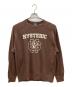 Hysteric Glamour（ヒステリックグラマー）の古着「長袖カットソー　Y2K」｜ブラウン×ホワイト
