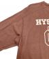 中古・古着 Hysteric Glamour (ヒステリックグラマー) 長袖カットソー　Y2K ブラウン×ホワイト サイズ:L：6000円