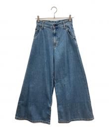 Hysteric Glamour（ヒステリックグラマー）の古着「ワイドデニムパンツ　Y2K」｜インディゴ