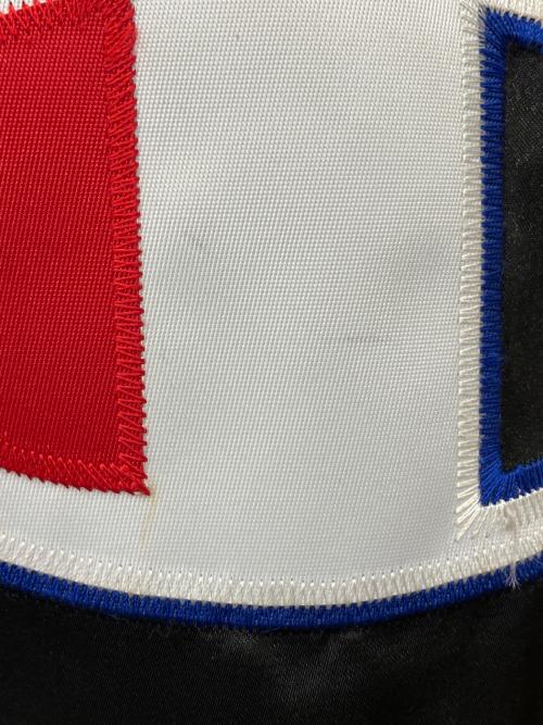 Champion（チャンピオン）Champion (チャンピオン) SUPREME (シュプリーム) Hooded Satin Varsity Jacket　18AW ブラック サイズ:Ｍの古着・服飾アイテム