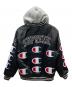 Champion (チャンピオン) SUPREME (シュプリーム) Hooded Satin Varsity Jacket　18AW ブラック サイズ:Ｍ：18000円