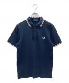 FRED PERRYフレッドペリー）の古着「ポロシャツ」｜ネイビー×ホワイト