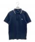 FRED PERRY（フレッドペリー）の古着「ポロシャツ」｜ネイビー×ホワイト