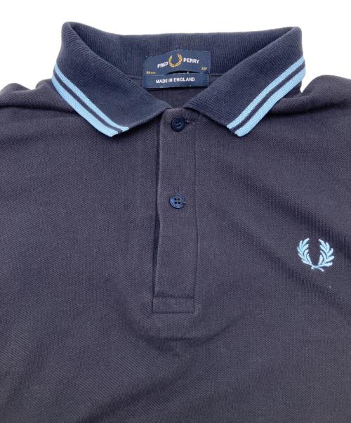FRED PERRY（フレッドペリー）FRED PERRY (フレッドペリー) ポロシャツ ネイビー×ブルー サイズ:38の古着・服飾アイテム