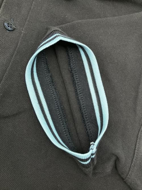 FRED PERRY（フレッドペリー）FRED PERRY (フレッドペリー) ポロシャツ ネイビー×ブルー サイズ:38の古着・服飾アイテム