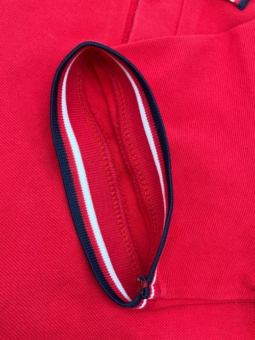 FRED PERRY（フレッドペリー）FRED PERRY (フレッドペリー) ポロシャツ レッド×ネイビー サイズ:38の古着・服飾アイテム