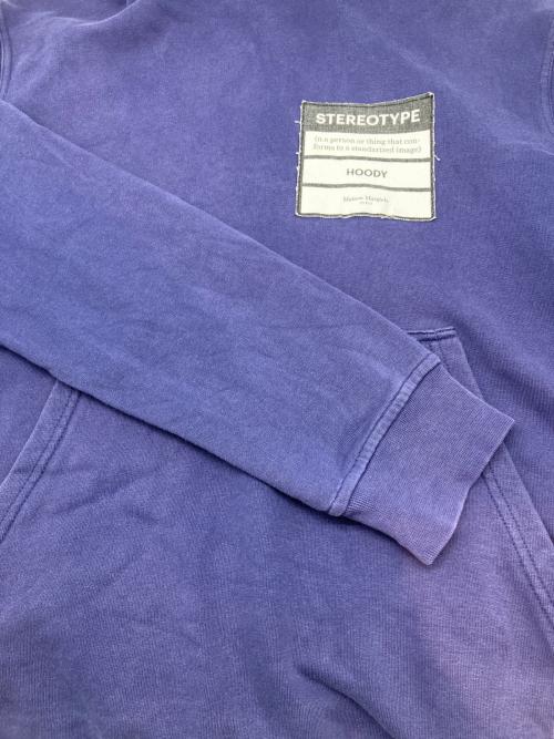 Maison Margiela（メゾンマルジェラ）Maison Margiela (メゾンマルジェラ) パーカー　STEREOTYPE HOODIE パープル サイズ:46の古着・服飾アイテム