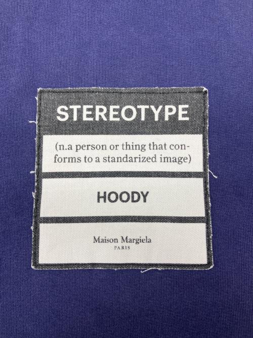 Maison Margiela（メゾンマルジェラ）Maison Margiela (メゾンマルジェラ) パーカー　STEREOTYPE HOODIE パープル サイズ:46の古着・服飾アイテム