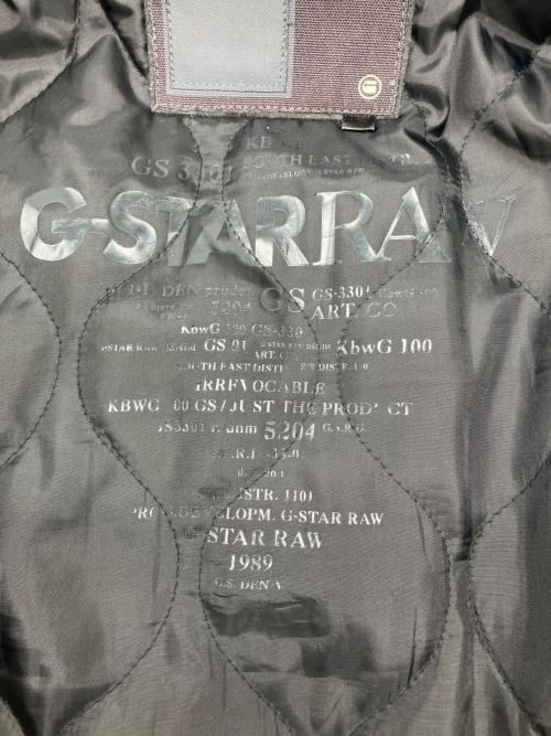 G-STAR RAW（ジースターロゥ）G-STAR RAW (ジースターロゥ) レザージャケット オリーブ×ブラック サイズ:Ｍの古着・服飾アイテム
