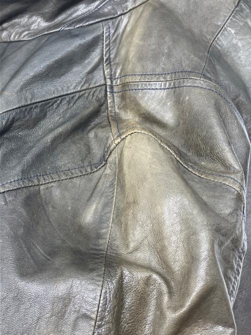 G-STAR RAW（ジースターロゥ）G-STAR RAW (ジースターロゥ) レザージャケット オリーブ×ブラック サイズ:Ｍの古着・服飾アイテム